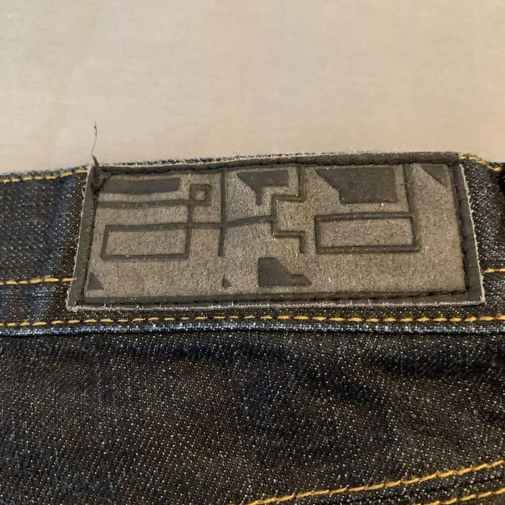 Ecko Unltd Jeans Mens‎ 31x32 Blue Dark Wash Straight Leg Fit Cotton Denim Pants